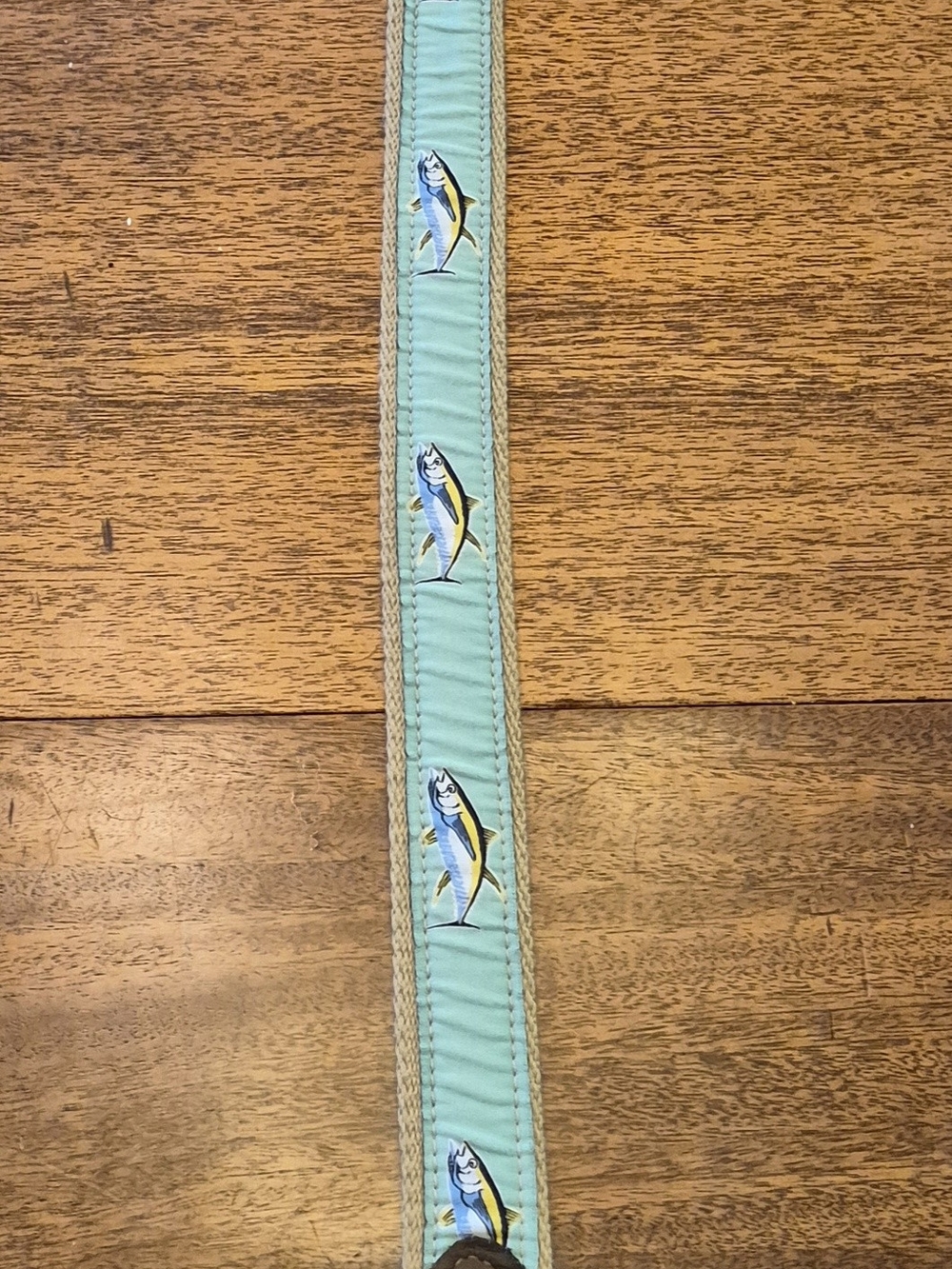 Zep-pro Men's Mint Green Fish-Print "TUNA"  Belt Size 32
